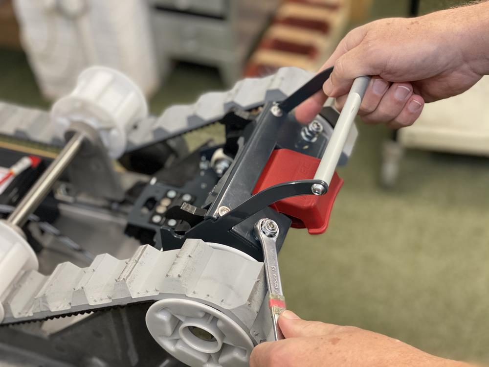 Using a spanner to maintain a stair climber